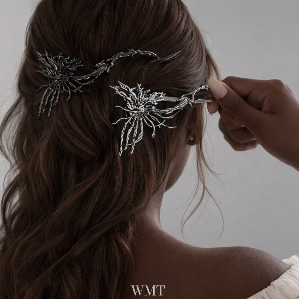 WMT Butterfly Charm Hair Clip