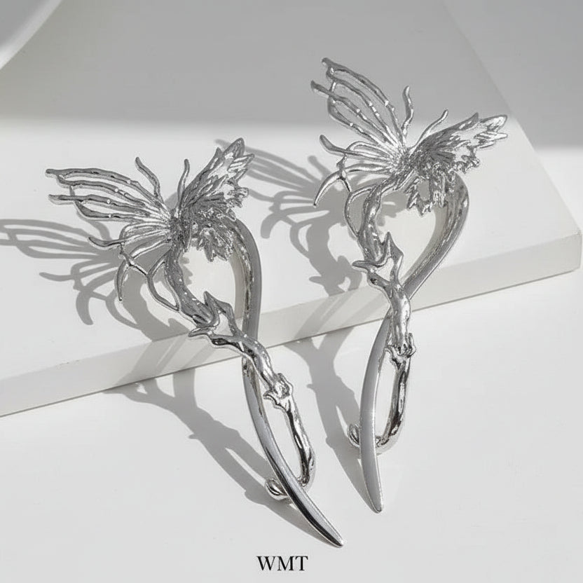 WMT Butterfly Charm Hair Clip